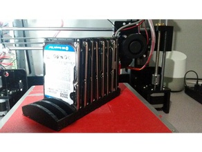 portátil simple 25inch hdd bandeja de almacenamiento equipo unidad disco duro 3d print model - Mito3D
