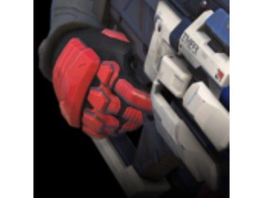 soldado 76 mão de armadura traje a blizzard cosplay overwatch soldier76 3d print model - Mito3D