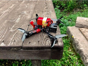 amaxinno freestyle 5 frame lollipop mount antenna foxeer fpv quadrocopter 3d print model - Mito3D