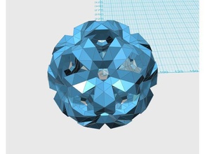 ornamental dodecahedron 6v geodesic pattern10 math art 3d print model - Mito3D
