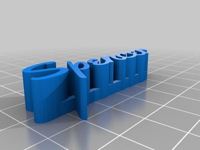 özel 3d adı tabağımı heykeller 3d print model - Mito3D