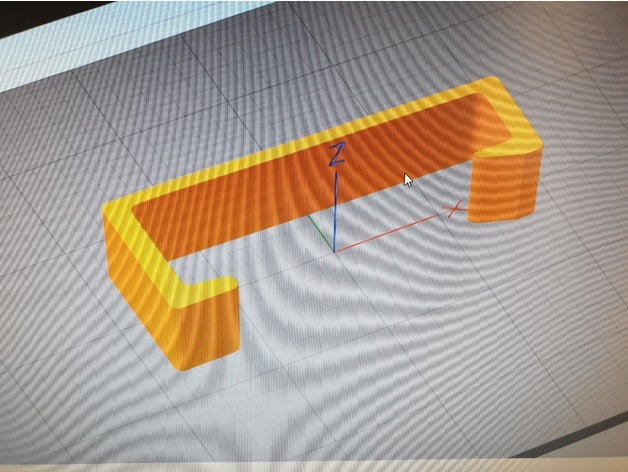 externe Festplatte Halter office clip - laptop Riegel 3D print model - Mito3D