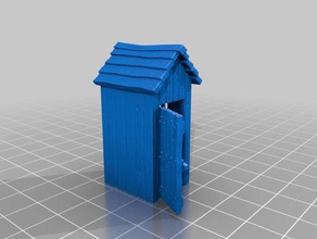 outhouse toy game accessories rpg terrain toilet 3d print model - Mito3D
