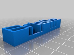 brielle 3d isim plakası özelleştirilmiş benim heykeller 3d print model - Mito3D