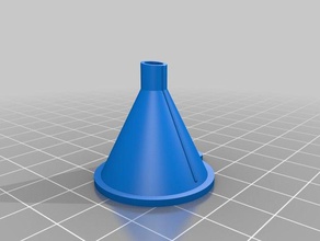 my customized parametric funnel 6mm tube kitchen dining 3d print model - Mito3D