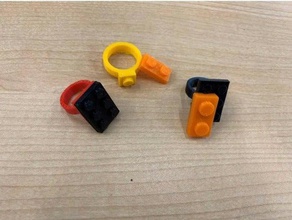 customizable lego ring jewelry code jmu3space openscad 3d print model - Mito3D