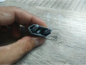 eu plug baby proof socket cover key household supplies wall 3d print model - Mito3D
