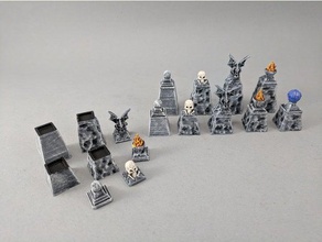 pillar base reaper bones toy game accessories 28mm 40k boardgame dnd dungeon dungeons dragons fantasy gaming mini miniature pathfinder roleplaying rpg scatter terrain tabletop wargaming warhammer 3d print model - Mito3D