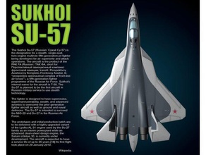 sukhoi su-57 t-50 models aircraft airplane fighter jet military russia stealth 3d print model - Mito3D