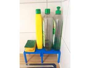 fregadero de la cocina estante canales agua comedor splbeckenregal 3d print model - Mito3D