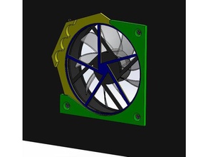 dust filter 120mm pc fans air computer fan filtro ventiladores 3d print model - Mito3D