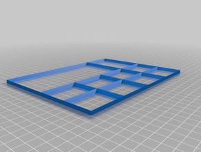 my customized 3d printable keyguard grid-based free-form hybrid aac apps tablets 3d print model - Mito3D