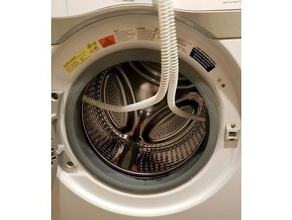parar de molde roupa carregamento frontal e a arruela vedação secagem fã diy máquina lavar carga 3d print model - Mito3D