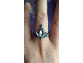 anello antico anelli fantasia gioielli unisex 3d print model - Mito3D