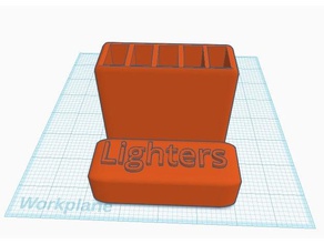 emergency lighters case containers fire lighter holder sleeve prepper 3d print model - Mito3D