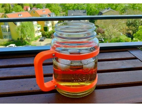 best jar mug handle kitchen dining glass glug nsfw pug urine 3d print model - Mito3D