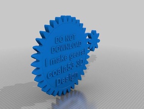 make gear 3d printer accessories 3d print model - Mito3D