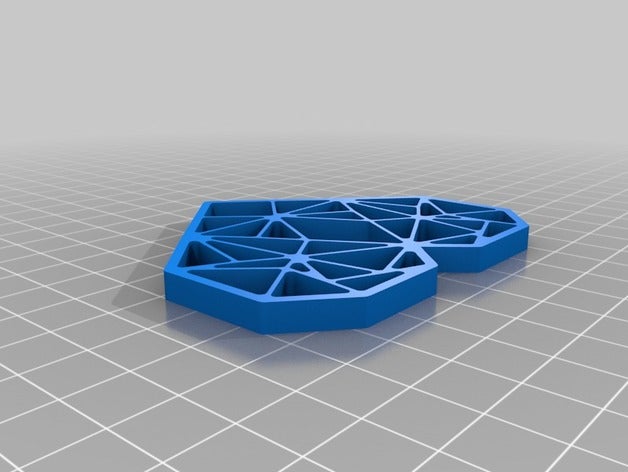 mi personalizados origami corazón personalizado 3D print model - Mito3D