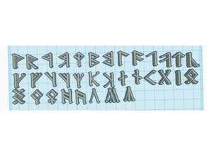 certhas daeron dwarvish runes lord rings other dwarf 3d print model - Mito3D