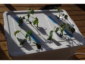 generic ikea v&aumlxer hydroponics growing media holder outdoor garden planter plants sockerbit vxer 3d print model - Mito3D