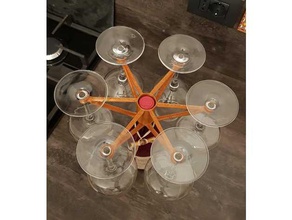 copa de vino apoyo 3dmodel art la titular diseño vidrio decoración del hogar casa cocina herramienta optimizado topología optimización botella 3d print model - Mito3D