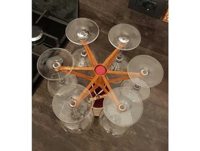 bicchiere di vino supporto 3dmodel art tazza il design vetro arredamento per la casa cucina utensile da ottimizzato topologia ottimizzazione bottiglia 3d print model - Mito3D