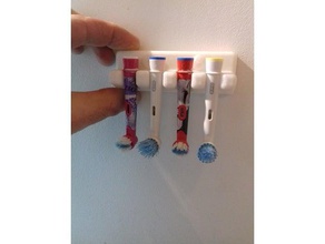 support brosse &agrave bosses &eacutelectrique orale btoothbrush la salle de bains dent bain bt porte-brosse à dents 3d print model - Mito3D