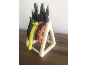 plier holder tool holders boxes desk organizer easy print organization pliers 3d print model - Mito3D