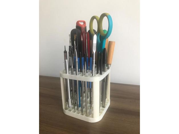 tool-Stift mit Bleistift-Halter Inhaber - Boxen Schreibtisch-organizer Stift-Halter Werkzeug-Halter 3D print model - Mito3D
