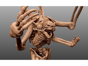 roi squelette - table miniature os la créature le mdn donjons dragons de fantaisie gloomhaven mini monstre pathfinder résine rpg dessus les morts-vivants wargaming warhammer 3d print model - Mito3D