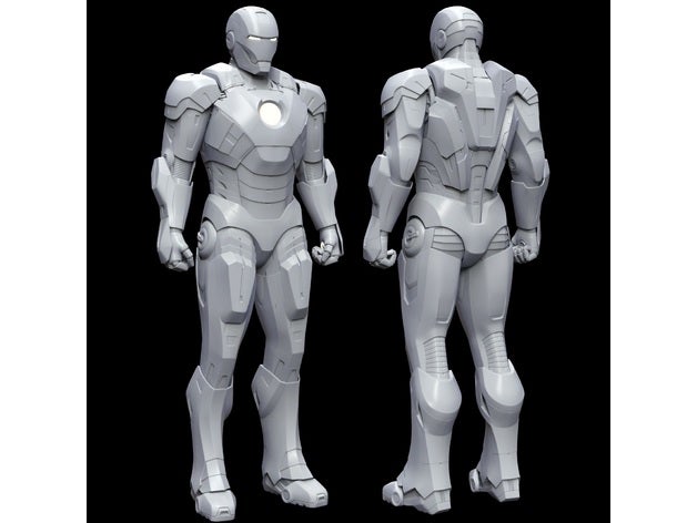 iron man einfach drucken Menschen avengers die Büste Helm ironman mark 7 Anzug marvel Modell split tony stark 3D print model - Mito3D