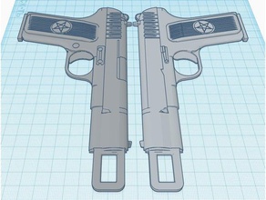 car seat belt lock buckle tt-33 soviet pistol custom size parts 3d print model - Mito3D