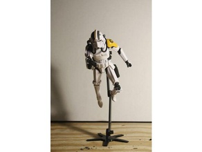 flying figure stand star wars black series 6in action figures 6inch display hasbro marvel legends starwars 3d print model - Mito3D