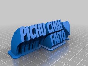 pichu 4 de la oficina personalizado 3d print model - Mito3D