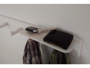 ikea kubbis shelf organization coat hook 3d print model - Mito3D