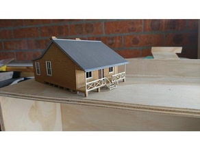 nsw j1 station staff house ho scale nswgr 3d print model - Mito3D