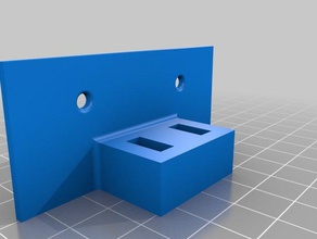 suporte de parede logitech c270 3d a impressora os acessórios montagem na webcam 3d print model - Mito3D