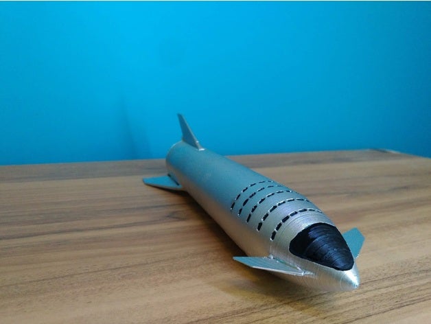 spacex starship actuating fins vehicles spaceship 3D print model - Mito3D
