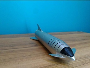 spacex starship actuating fins vehicles spaceship 3d print model - Mito3D
