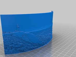 byron bay lithophane 3d impresión 3d print model - Mito3D