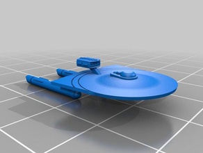 federal salazar-class frigate toys games fasa scifi starship trek 3d print model - Mito3D