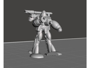 robotech zentreadi male power armor production line 3 unit 1 chest impact cannon games rrt wargame zentraedi 3d print model - Mito3D