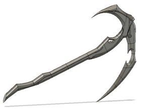 warframe hate scythe melee weapon 3d print model - Mito3D