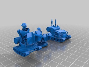 steampunk mobile turret games 40k bioshock miniature 28mm 3d print model - Mito3D