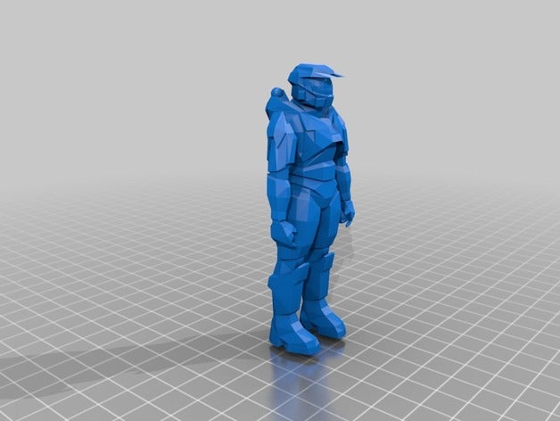master chief 3d de l'impression halo 3D print model - Mito3D