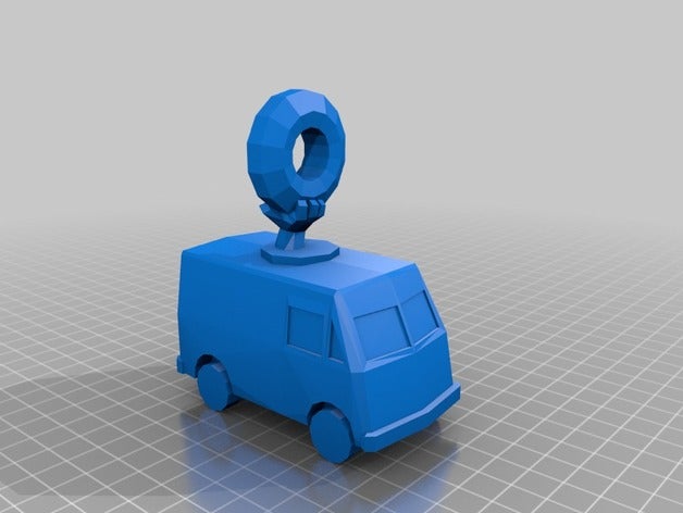 simpsons donut-Wagen 3d drucken 3D print model - Mito3D