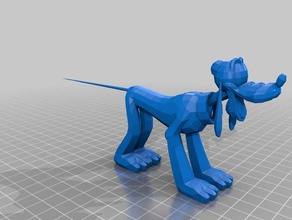 plutón 3d la impresión de disney perro 3d print model - Mito3D