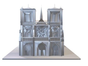 la catedral de notre dame todos los archivos 3d impresión 3d print model - Mito3D