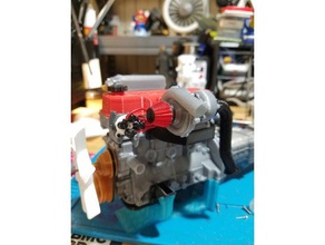 110 scale 22re turbo kit 3d printing model toyota engine 3d print model - Mito3D