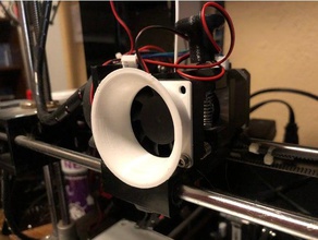 40mm fan venturi velocity stack 3d printing anet a6 duct laminar flow 3d print model - Mito3D
